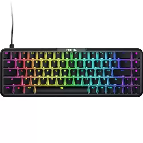 FNATIC STREAK65 Compact Low Profile RGB Lighting 60 Gaming Mechanical Keyboard