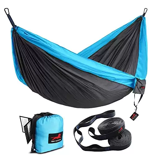 Camping Double Hammock With Hammock Tree Straps