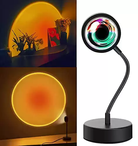 360 Degree Sunset Dimmable LED Projection Lamp For Kids' Bedroom/Decor/ Photography