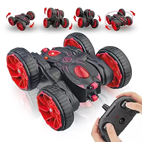 MaxTronic Remote Control Car,RC Cars Toy All Terrain Off Road 4WD Double Sided Running RC Stunt Car, Toy Cars 360° Rotation & Flips RC Crawler Birthday Gift for Girls & Boys Aged 4 5 6 7 8 9 ...