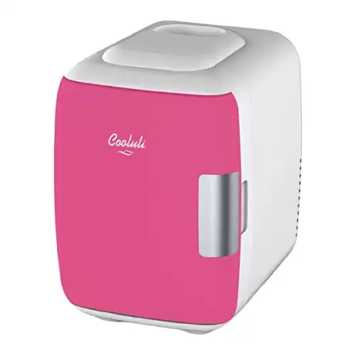 Cooluli  Portable Mini Fridge Cooler + Warmer For Food, Drinks, Makeup & Beauty Products