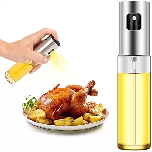 Oil Mister + Sprayer Bottle (105ml) For Cooking, Salad, BBQ, Kitchen, Baking, Roasting