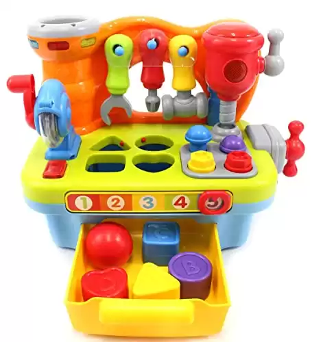 PowerTRC Little Engineer Multifunctional Musical Learning Tool Workbench For Kids