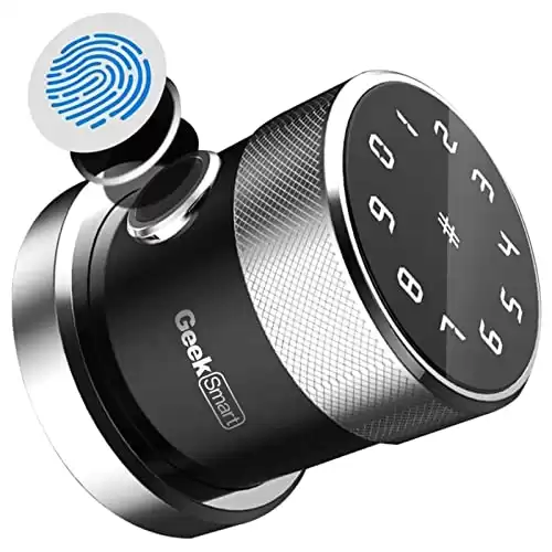 Geek Smart Door Lock - Keyless Fingerprint + Touchscreen Digital Door Lock (Secure Bluetooth)