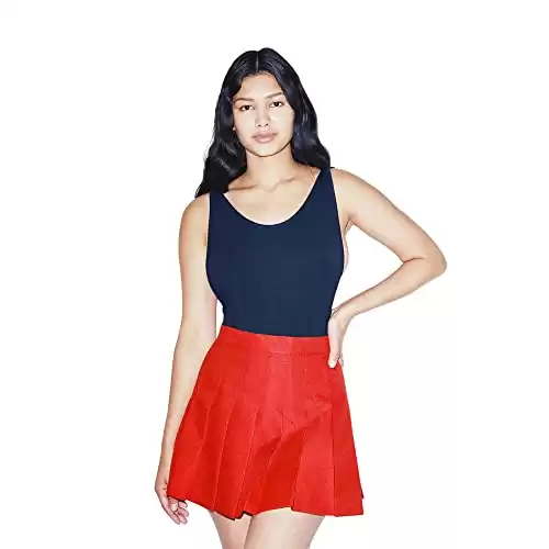 American Apparel Women's Gabardine Tennis Skirt