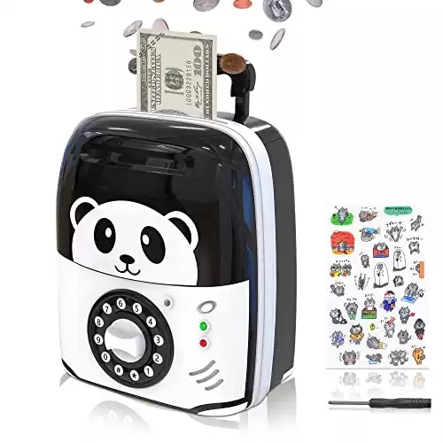 Carry On Luggage Style Electronic Kids Savings Bank