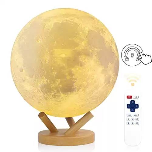 18 Color Moon Lamp Night Light With Stand And Remote Control