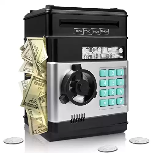 Vault-Style Electronic Bank Safe For Kids