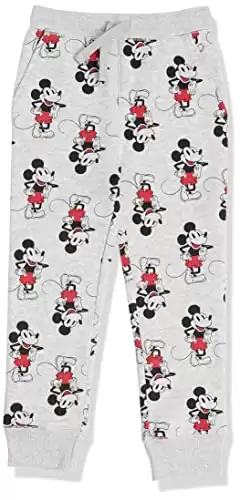 Boys and Toddlers Disney Mickey Mouse Fleece Jogger Sweatpants