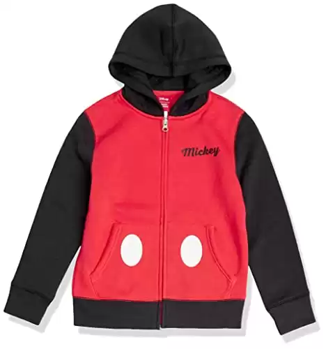 Boys and Toddlers Disney Mickey Mouse Fleece Zip-Up Sweatshirt Hoodies