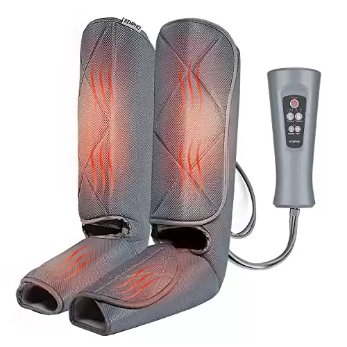 RENPHO Leg Massager with Heat, Air Compression Calf and Foot Massage for Circulation, Muscle Pain Relief, Improve Circulation Boots, with 5 Modes 3 Intensities 2 Heat, Gifts for Dad Mom