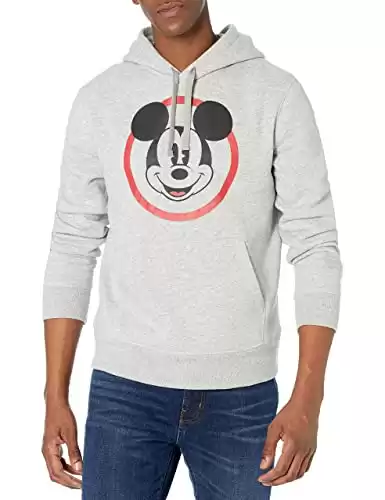 Men's Disney Mickey Mouse Fleece Pullover Hoodie Sweatshirts