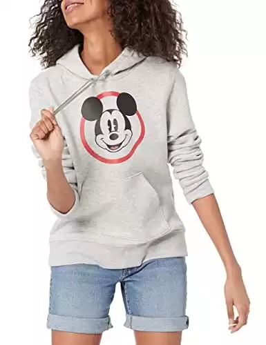 Women's Disney Mickey Mouse Fleece Pullover Hoodie Sweatshirts