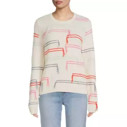 CHINTI AND PARKER Horizontal Stitch Wool & Cashmere Sweater