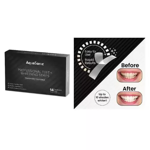 AQUASONIC Teeth Whitening Strips (14 Pack)