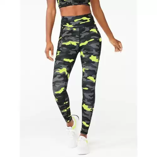 Love & Sports Women's High Rise Printed Leggings