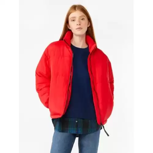 Free Assembly Women's Oversized Puffer Jacket